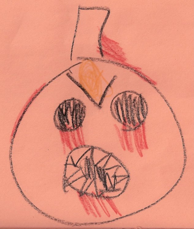 bloody jack-o-lantern