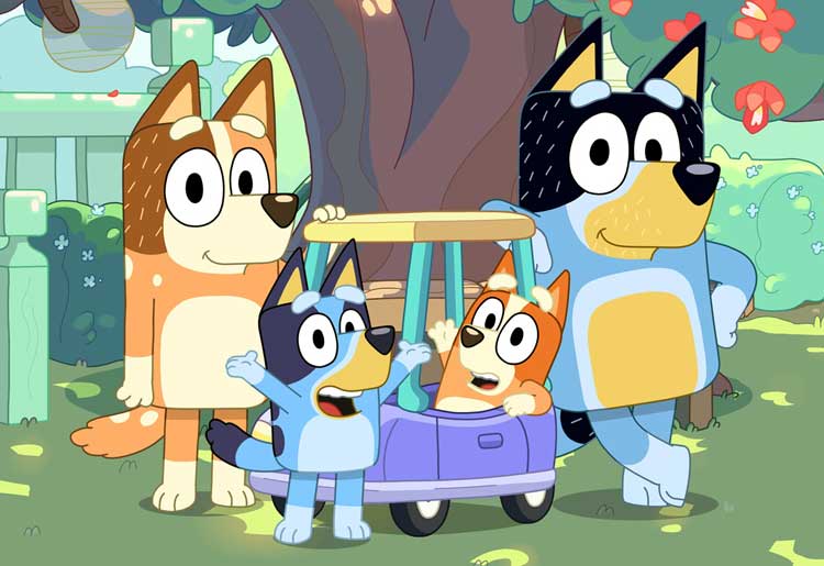 bluey bandit cartoon