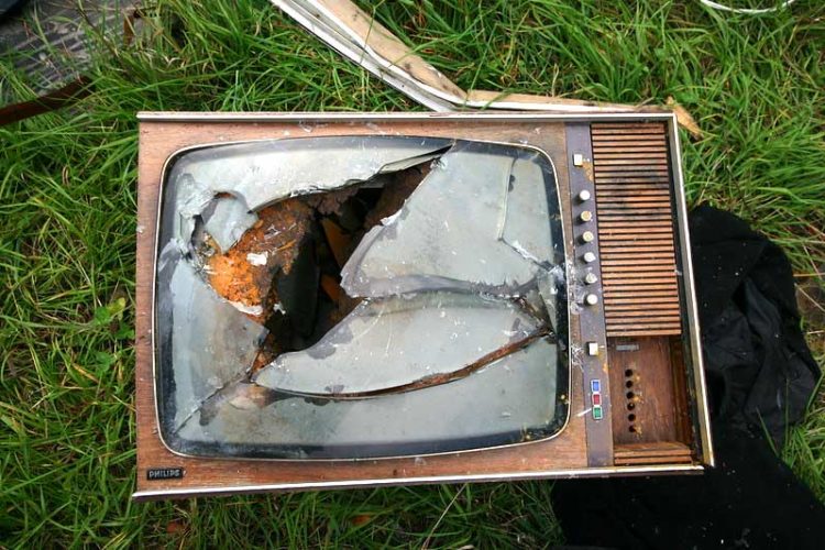 broken tv murder television