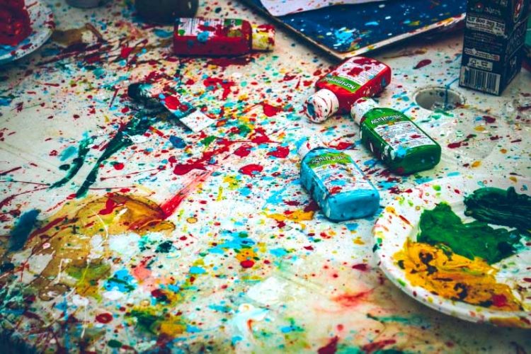 art mess paint table bring home