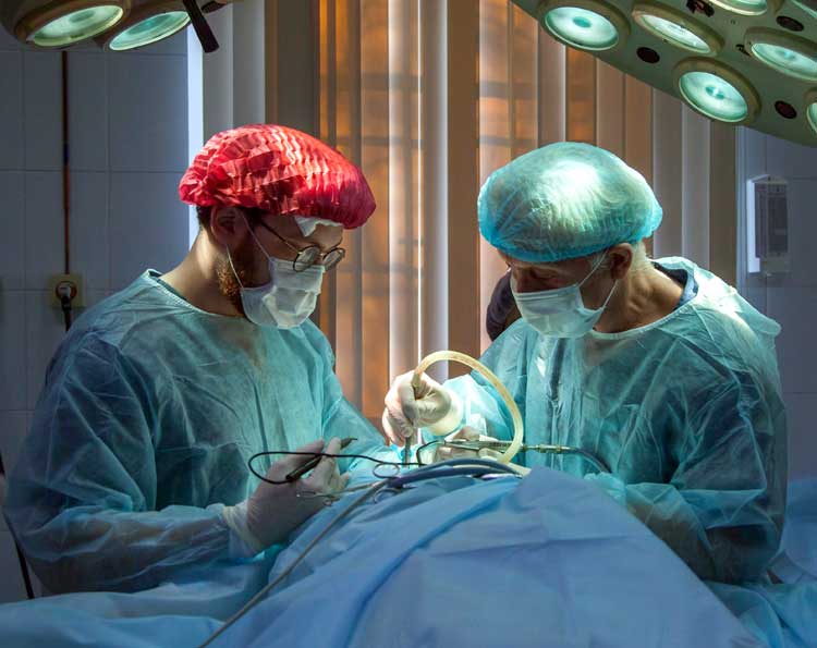 doctors operating congenital heart disease defect condition