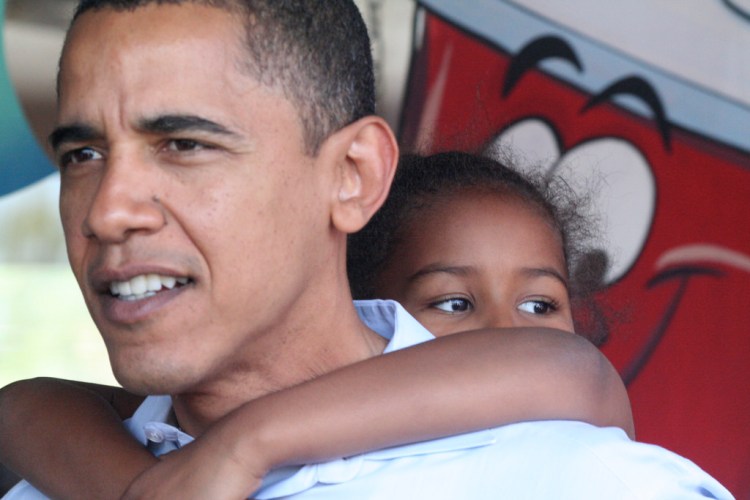 obama daughter first dad