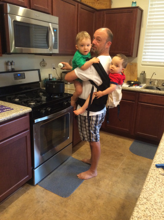 dad with twins