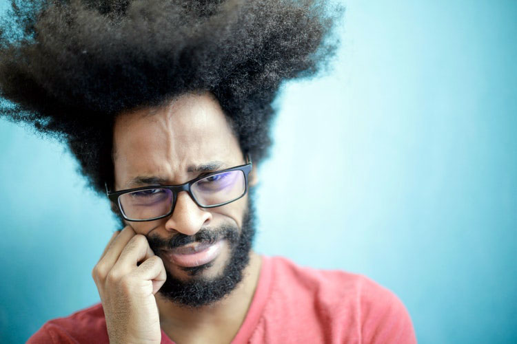 facing the uncertainty of parenting confused man